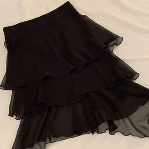 Morgan de Toi Black Asymmetrical Skirt